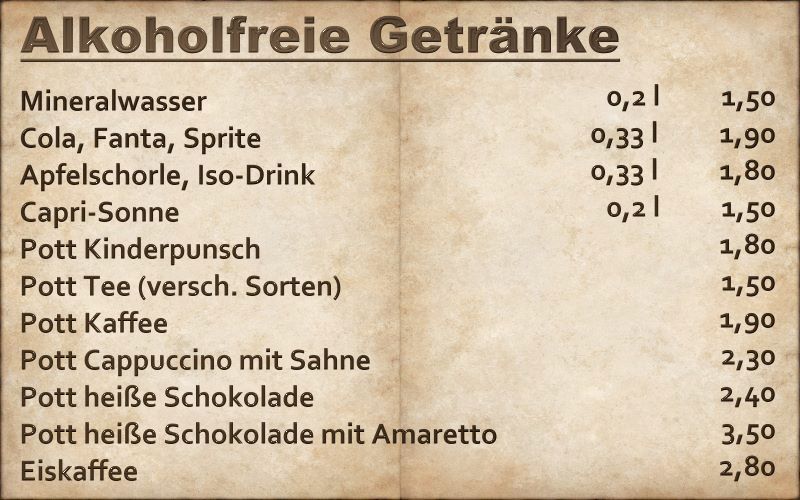 Alkoholfreie Getrnke